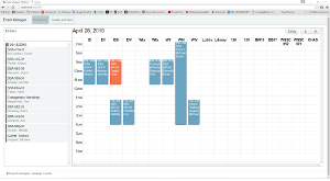 A screenshot of the EventWindow dashboard page.